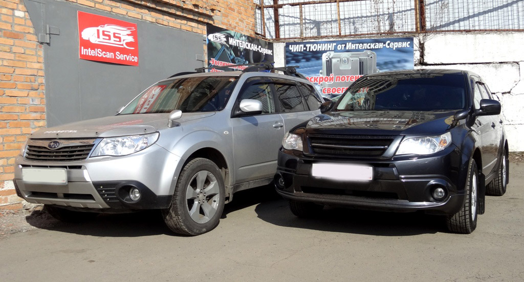Forester SH5 — два автомобиля на чип-тюнинг
